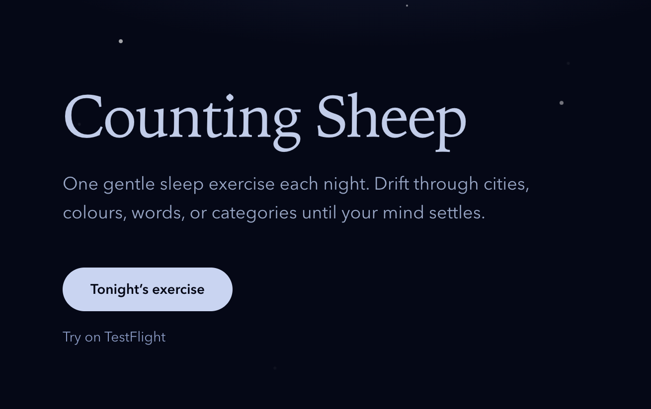 counting sheep