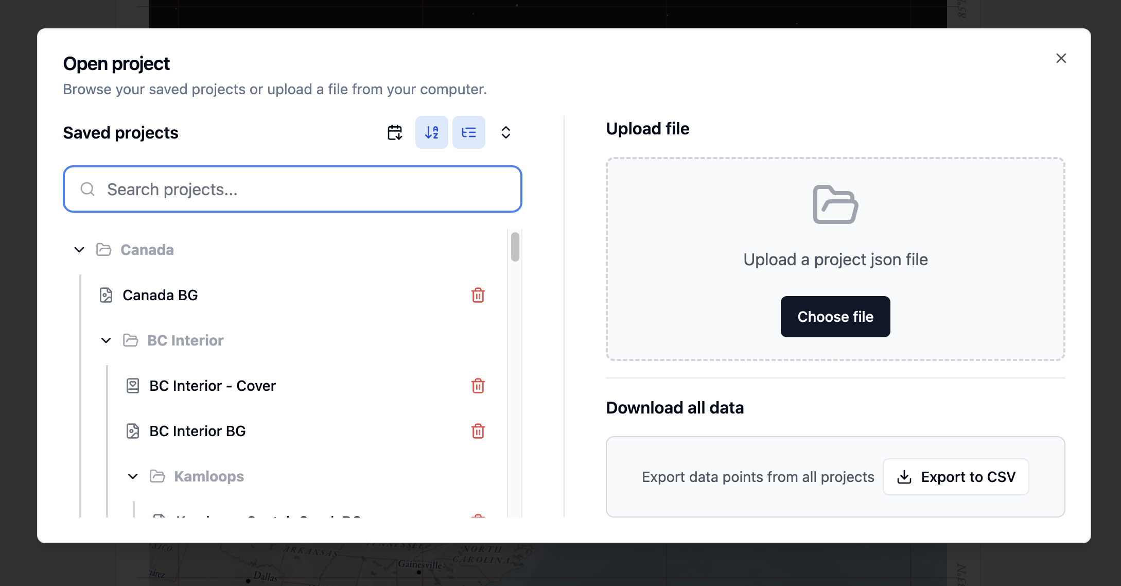 Been app screenshot – timeline view