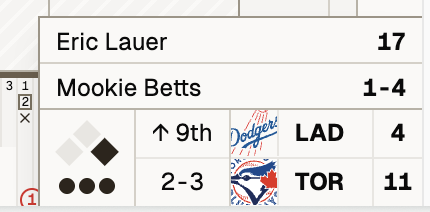 Caught Looking screenshot – play-by-play