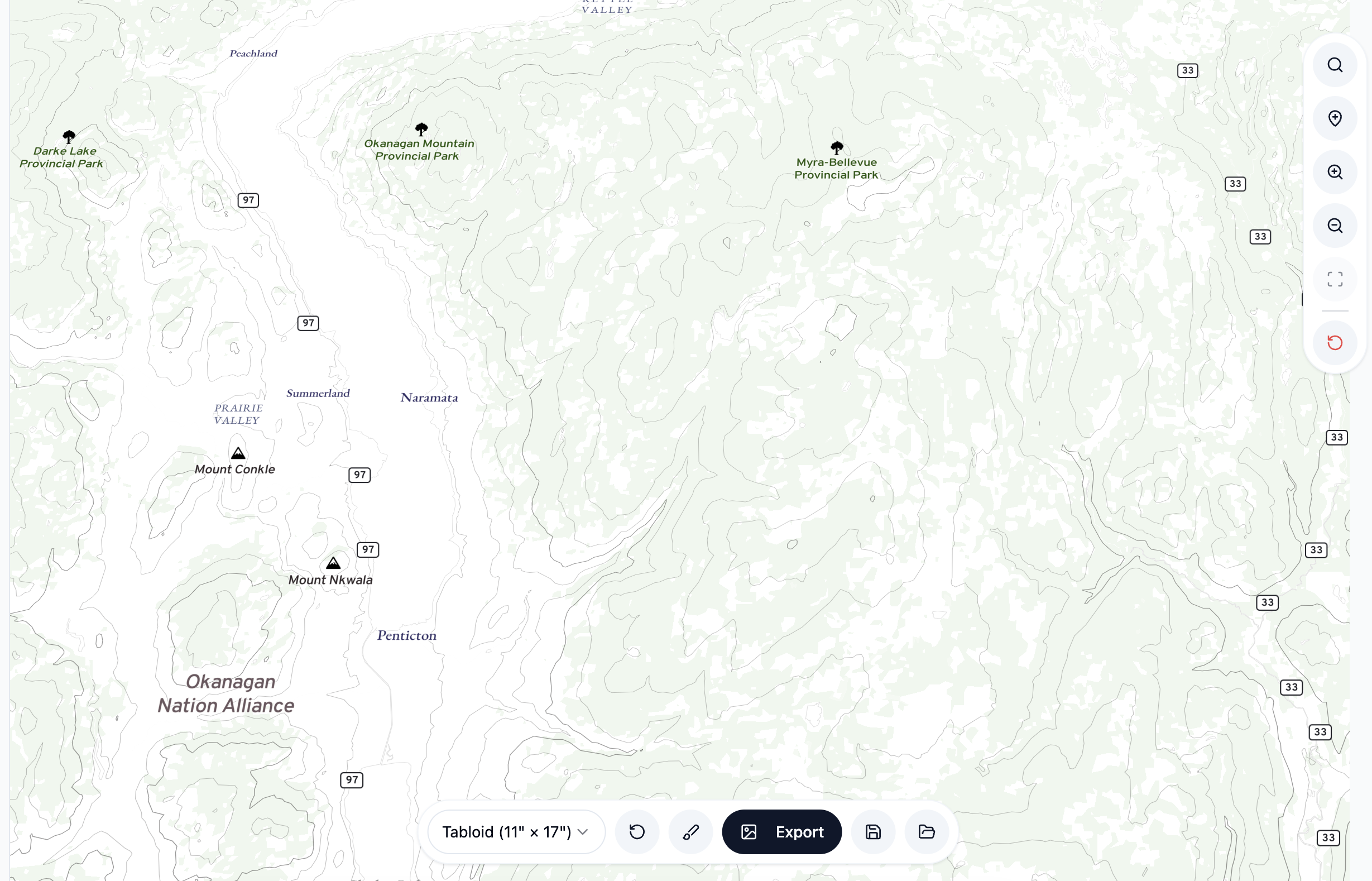 Been app screenshot – map markers