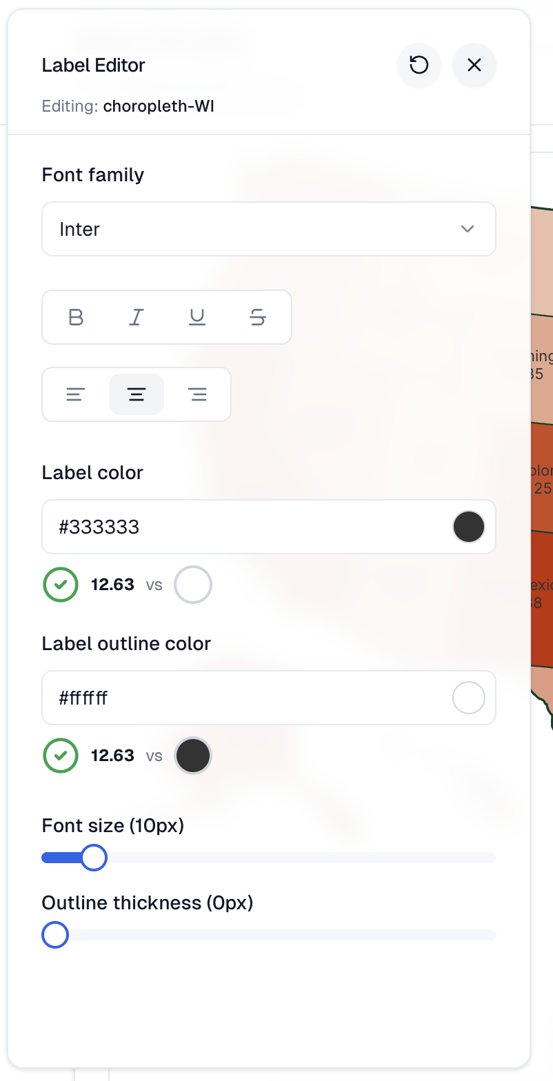 Map Studio screenshot – export options